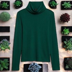 NEW J.Crew Soft Luxe Turtleneck Long Sleeve Top Women's Size M